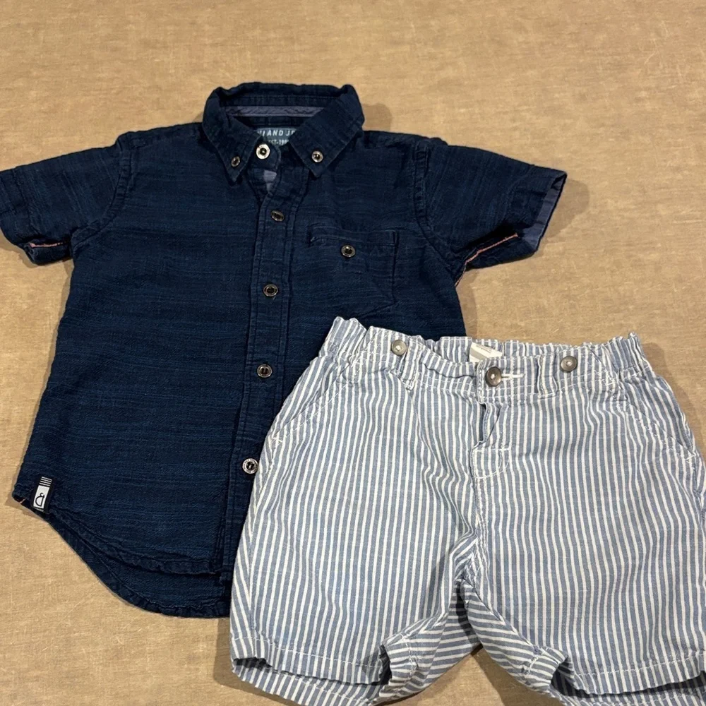 Cute outfit - Navy and White -548sku